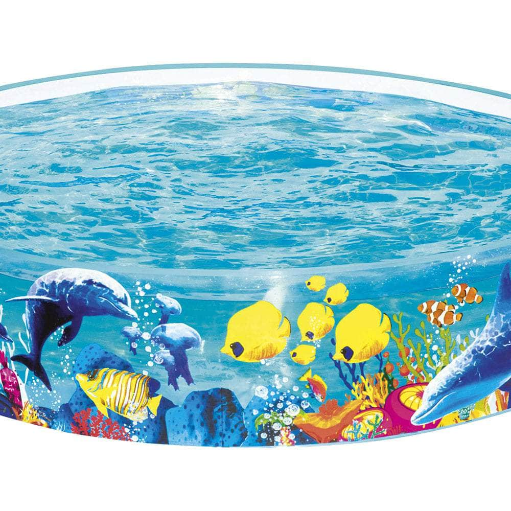 183X38Cm Round Above Ground Rigid Swimming Pool Undersea 946L