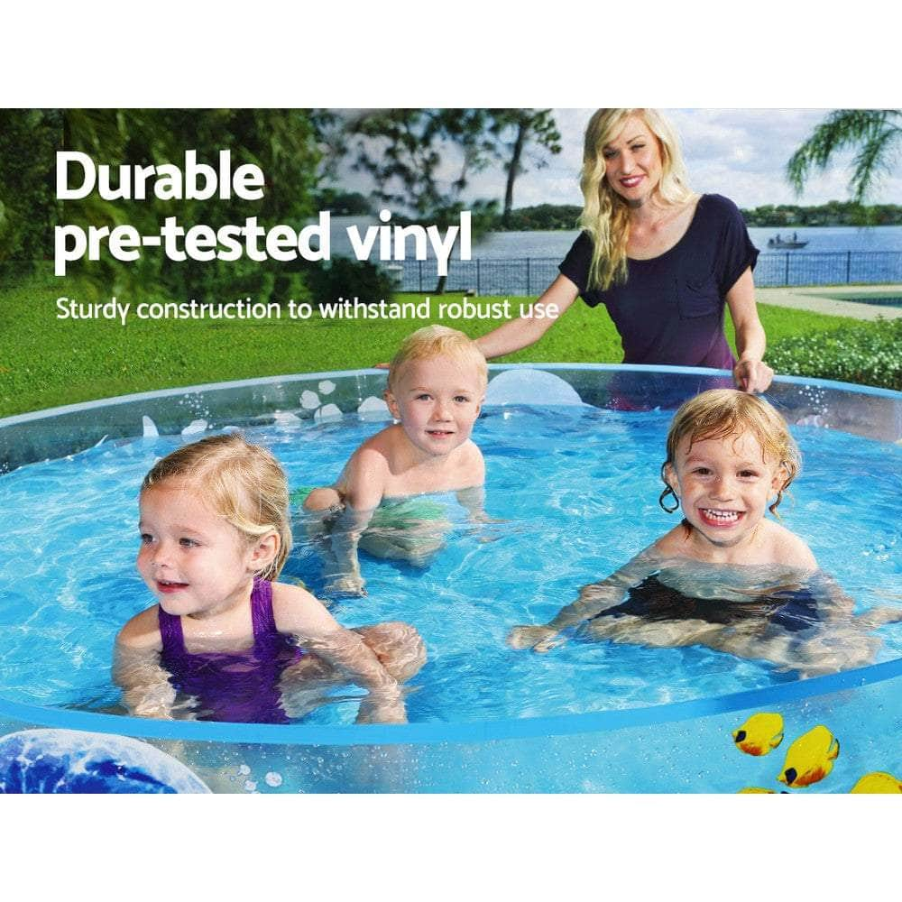 183X38Cm Round Above Ground Rigid Swimming Pool Undersea 946L