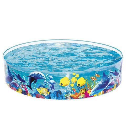 183X38Cm Round Above Ground Rigid Swimming Pool Undersea 946L