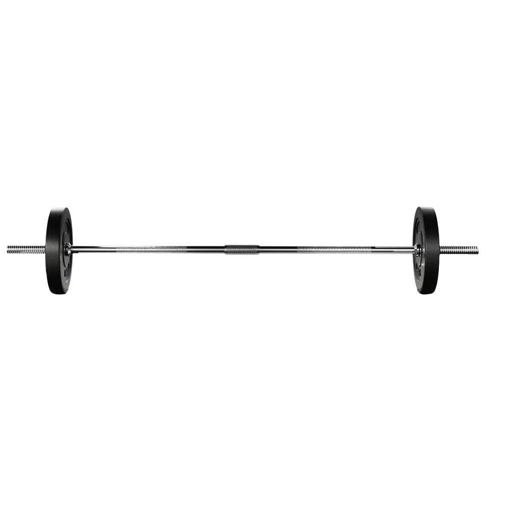 18Kg Barbell Set Weight Plates Bar Lifting Bench 168Cm