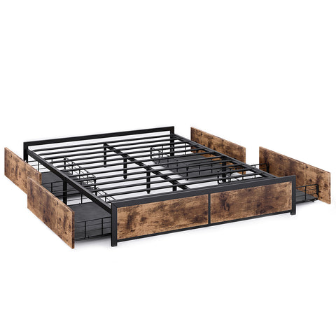 Metal Bed Frame Mattress Base Double