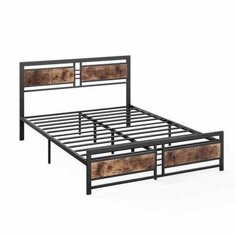 Modern Metal Bed Frame Queen Mattress