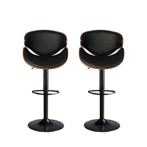 1x Bar Stools Gas Lift Kitchen Black