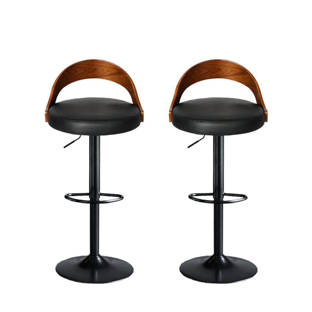 1x Kitchen Bar Stools Gas Lift Black