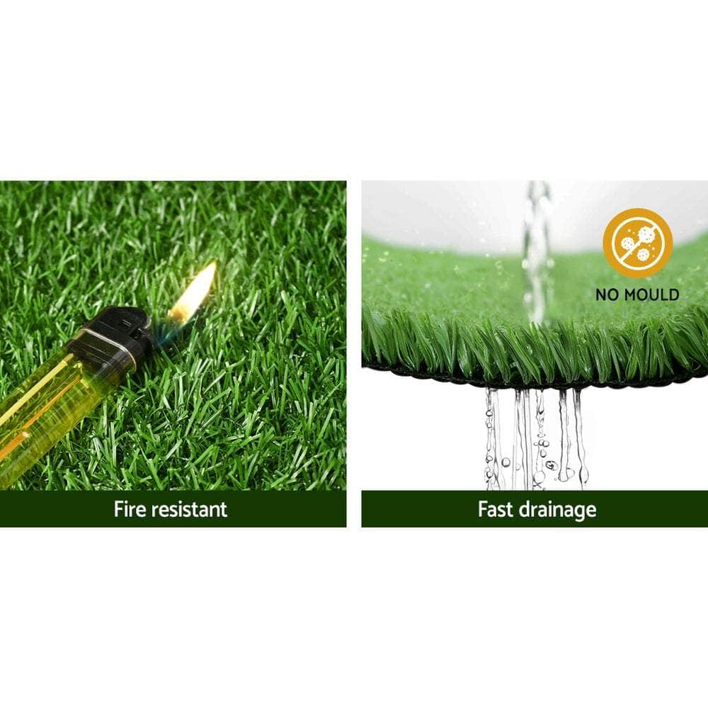 1X10M Artificial Grass Synthetic Fake 10Sqm Turf Lawn 17Mm Tape