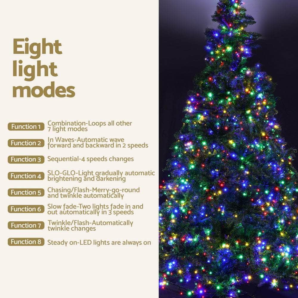 2.1m Multi-Color LED Christmas Tree - 8 Light Modes