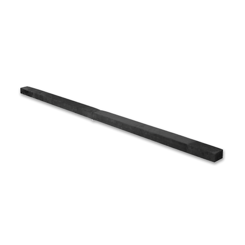 2.2m Gymnastics Folding Balance Beam Black Synthetic Suede