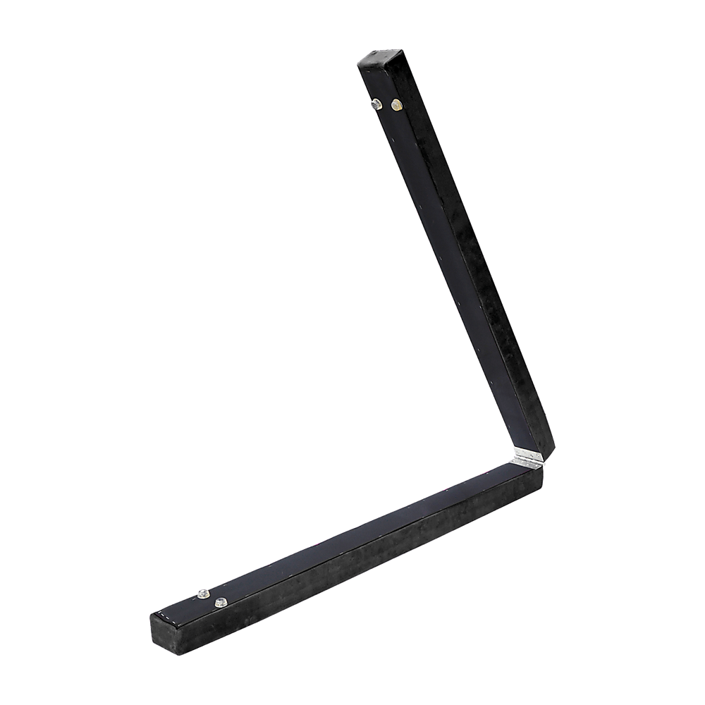 2.2m Gymnastics Folding Balance Beam Black Synthetic Suede