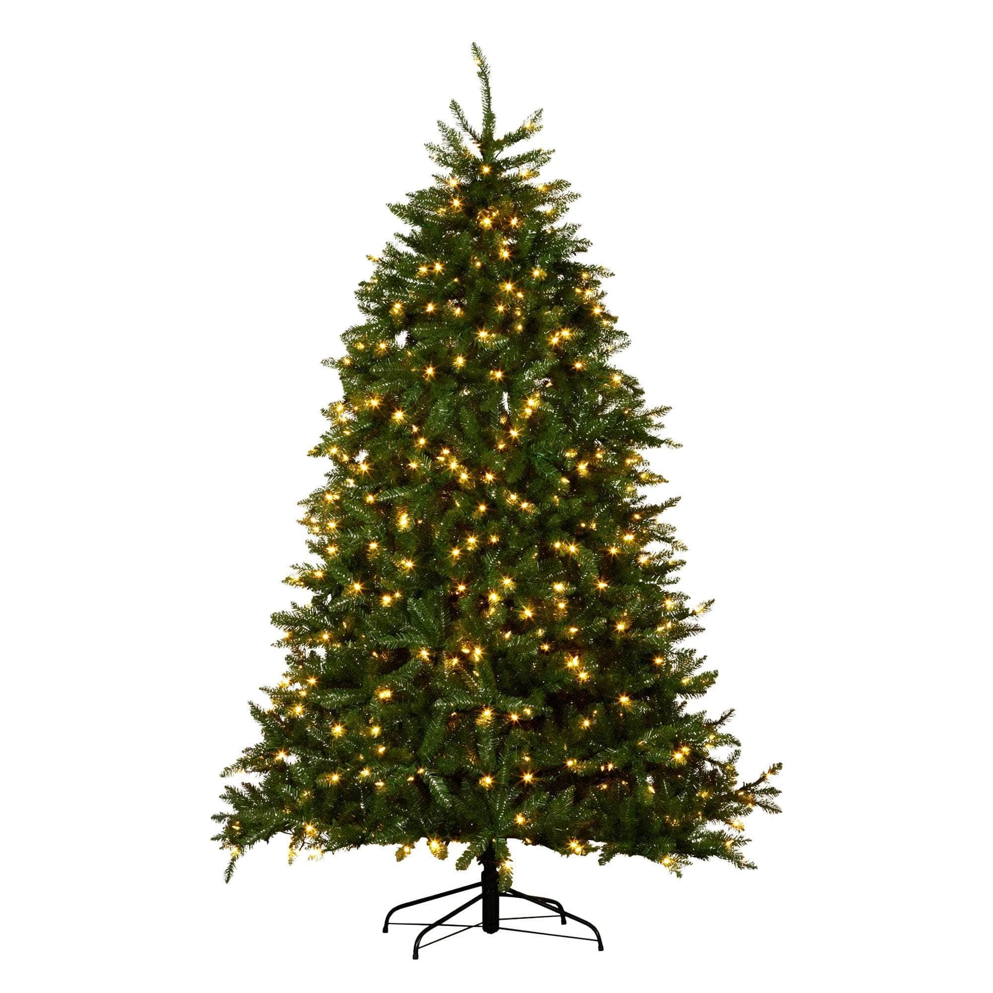 2.3m Dunhill Shimmer Fir Pre-Lit Christmas Tree