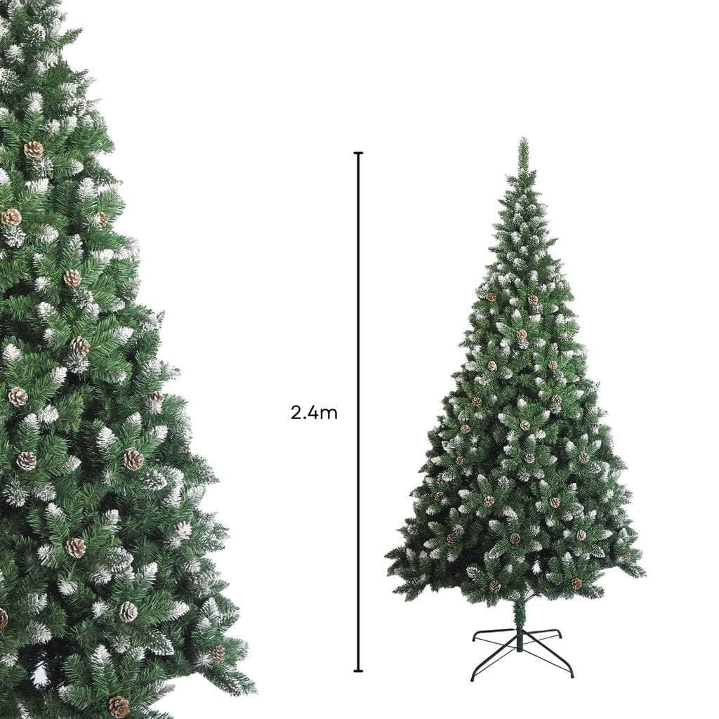 2.4M Christmas Tree With White Snow