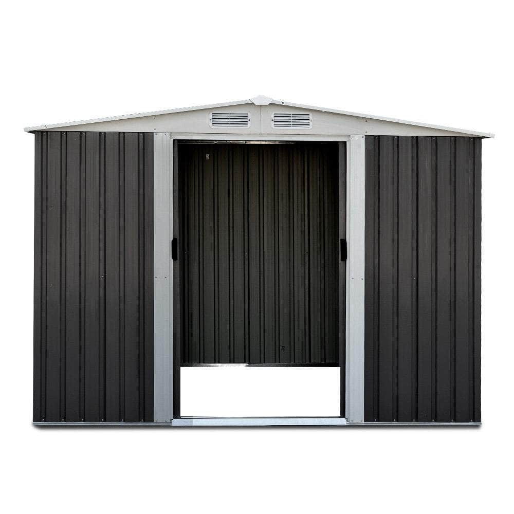 2.58X2.07M Outdoor Garden Shed With Sliding Door