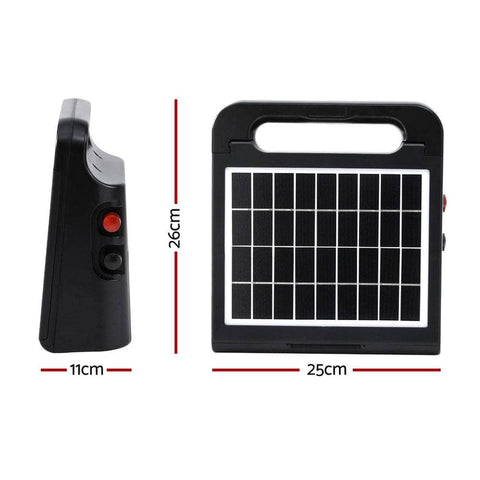 5km Electric Fence Energiser Solar Energizer Charger Farm Animal 0.15J