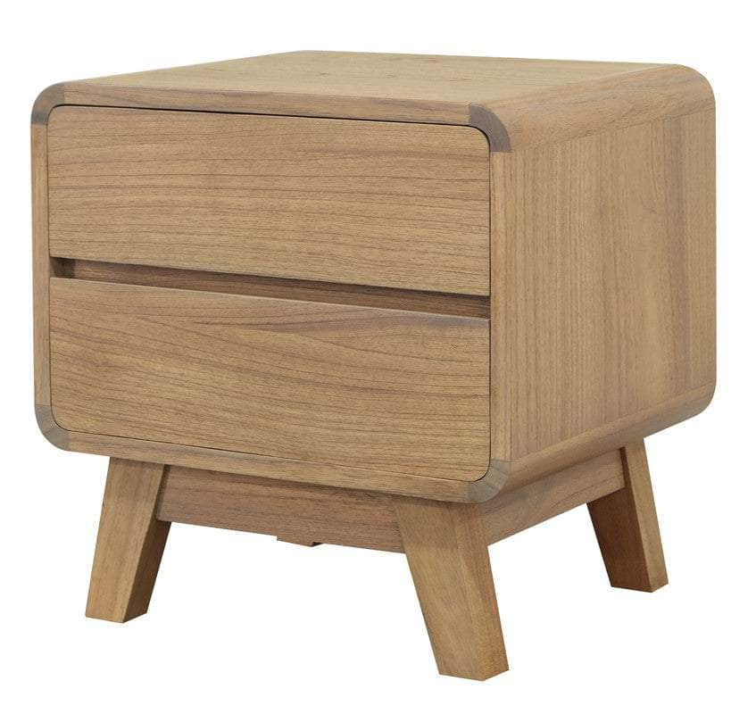 2 Drawer Bedside Table (Natural)