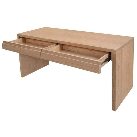 2 Drawer Writing Desk Natural Elegant and Functional Workspace