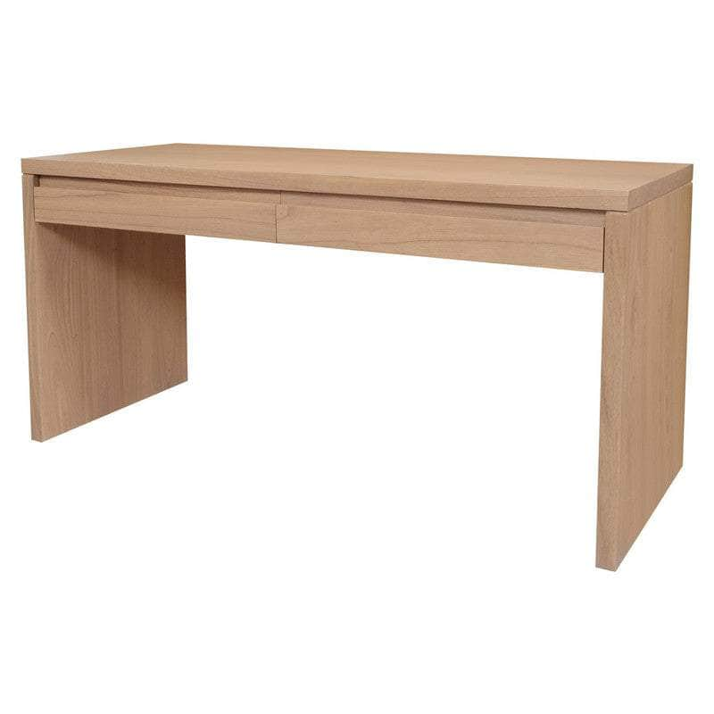 2 Drawer Writing Desk Natural Elegant and Functional Workspace