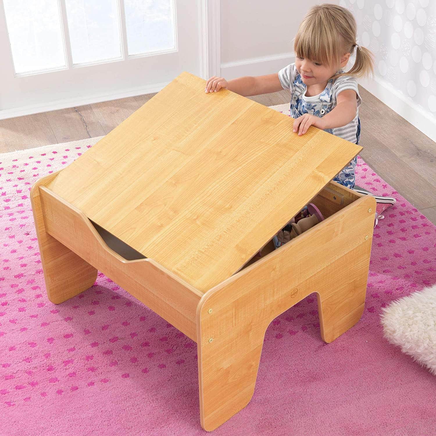 2-In-1 Activity Table With Board For Kids 64 X 60 X 40 Cm