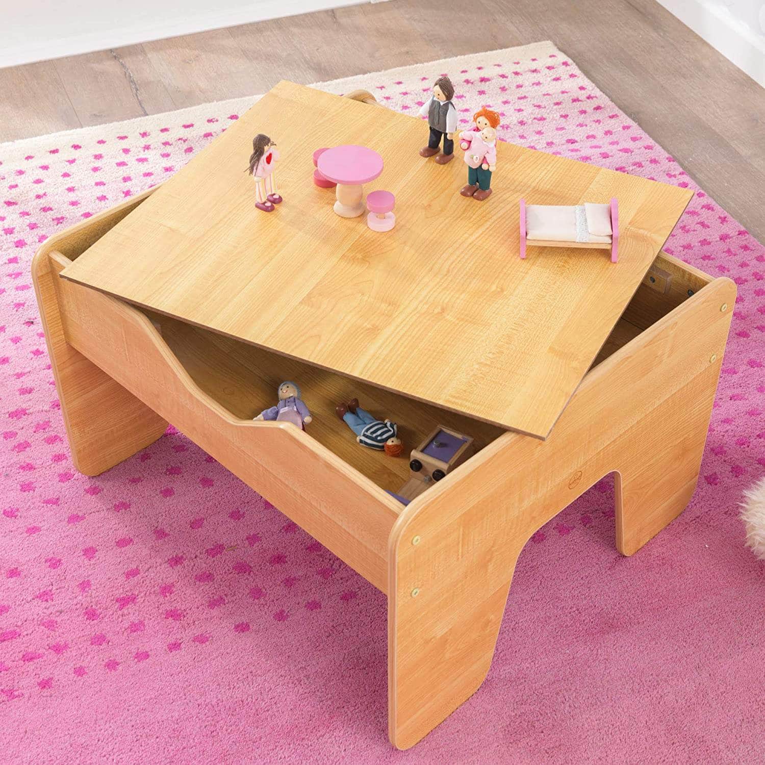 2-In-1 Activity Table With Board For Kids 64 X 60 X 40 Cm