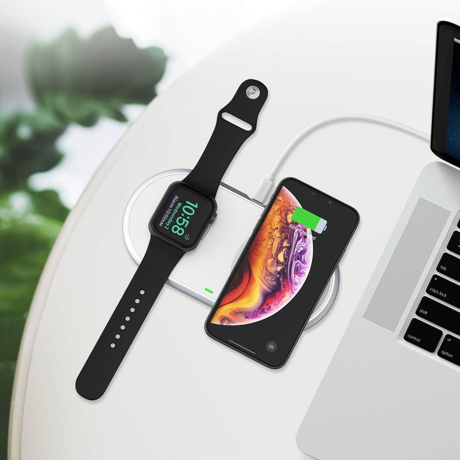 2-In-1 Dual Wireless Charger Pad (Mfi Certified)