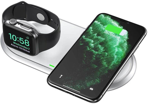 2-In-1 Dual Wireless Charger Pad (Mfi Certified)