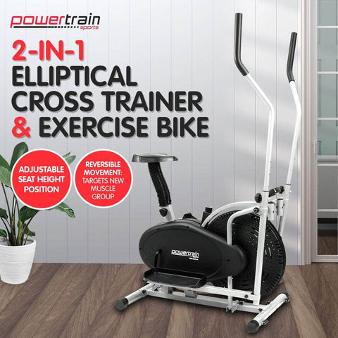 2-in-1 Elliptical Cross Trainer and Exercise Bike