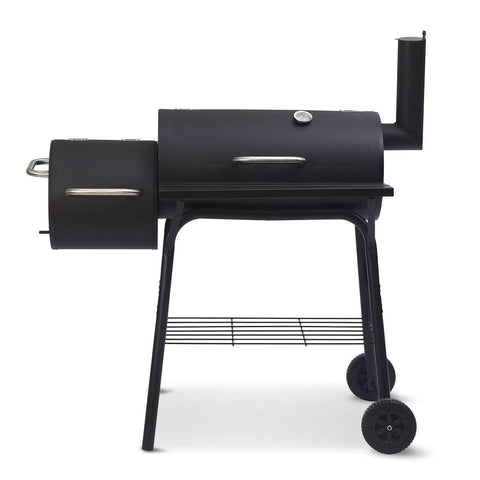 2-in-1 Outdoor Barbecue Grill & Offset Smoker