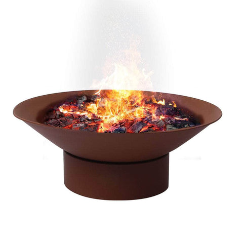 2 IN 1 Steel Fire Pit Firepit Pits Bowl Rust