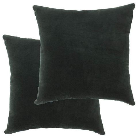 2 pcs Cushions Cotton Velvet Green