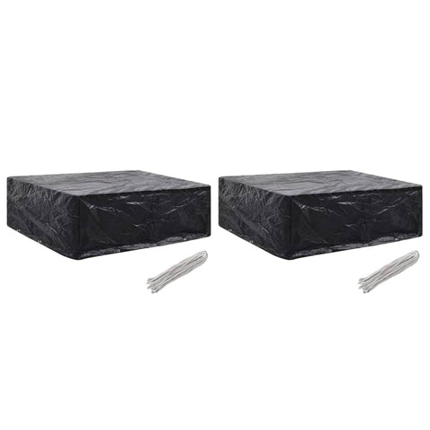 2 pcs Garden Furniture Covers Waterproof 8 Eyelets