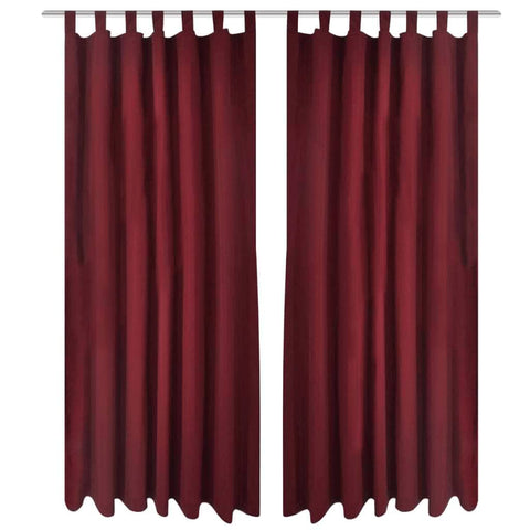 2 pcs Micro-Satin Curtains with Loops