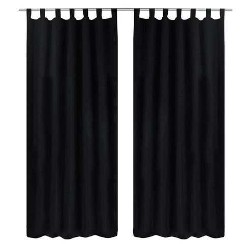 2 pcs Micro-Satin Curtains with Loops