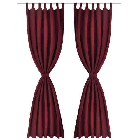 2 pcs Micro-Satin Curtains with Loops