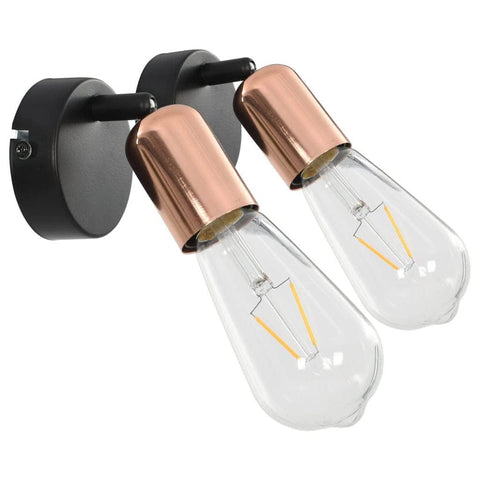 2 pcs Spot Lights with Filament Bulbs