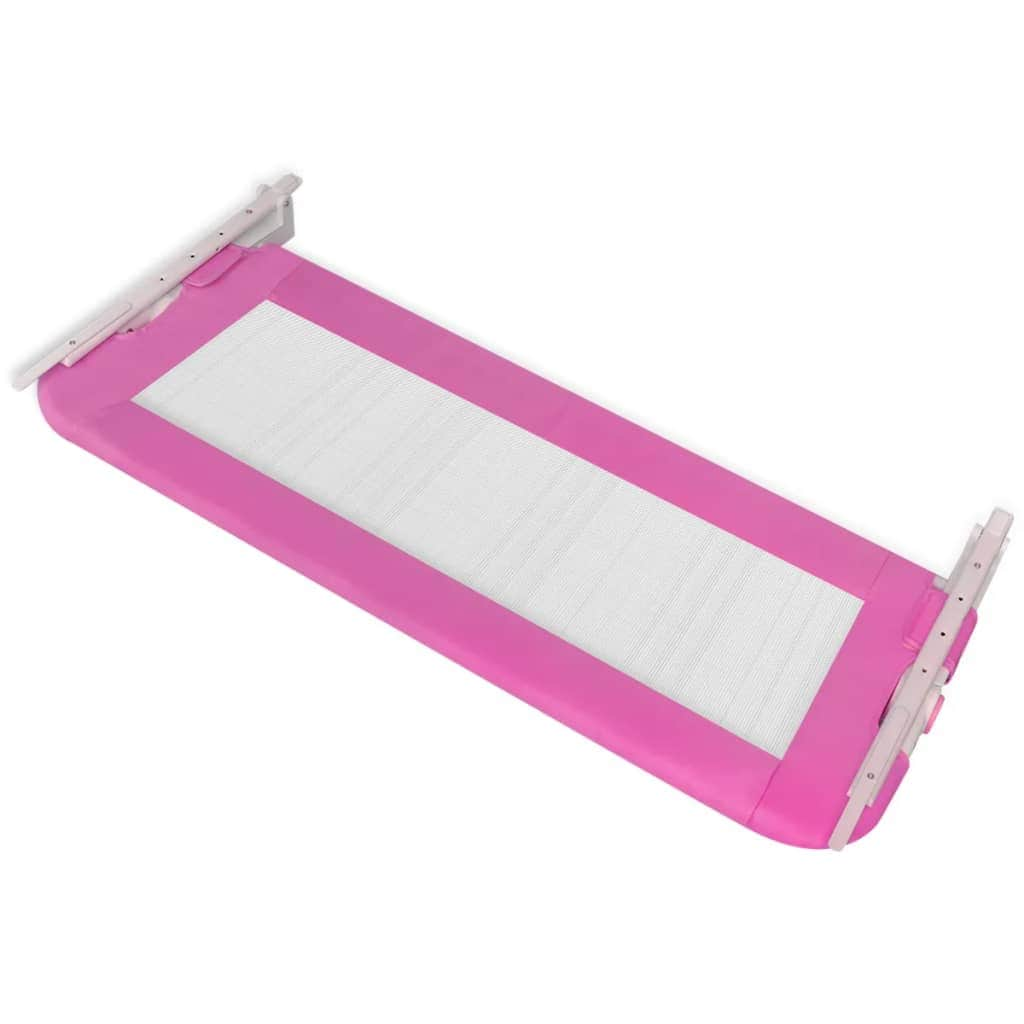 2 pcs Toddler Safety Bed Rail Pink