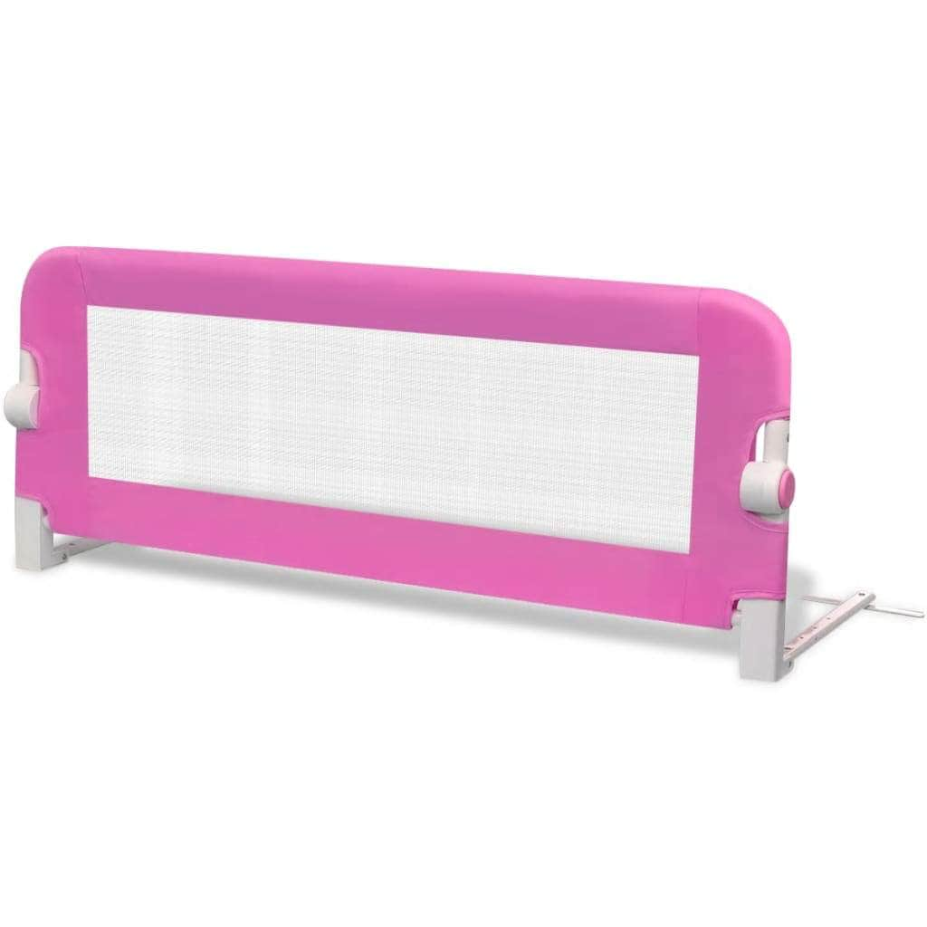 2 pcs Toddler Safety Bed Rail Pink