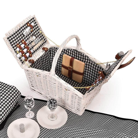 2 - Person Picnic Basket Baskets Set Outdoor