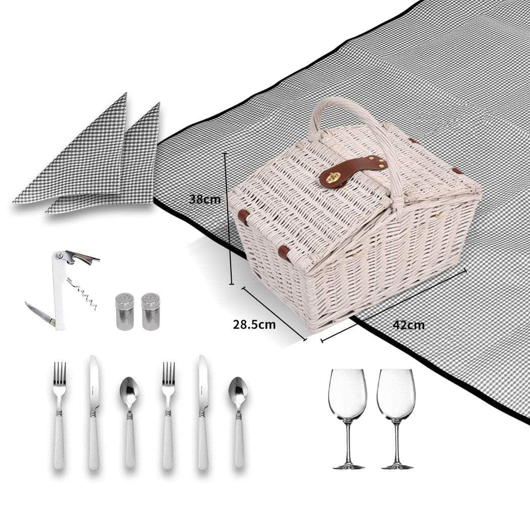 2 Person Picnic Deluxe Baskets Set