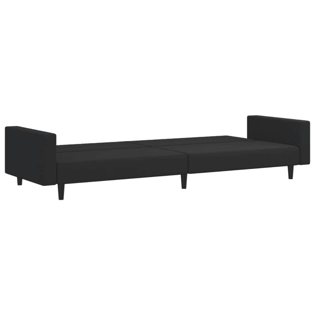 2 Piece Sofa Set Black - Velvet