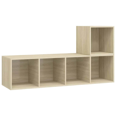 2 Piece TV Cabinet Set Sonoma Oak Engineered Wood