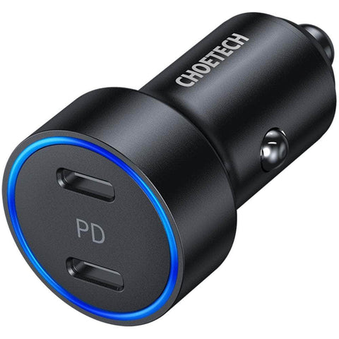 2-Port 40W Usb-C Car Charger Adapter