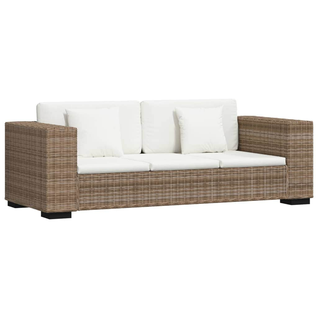 2-Seater and 3-Seater Sofa Set Real Rattan