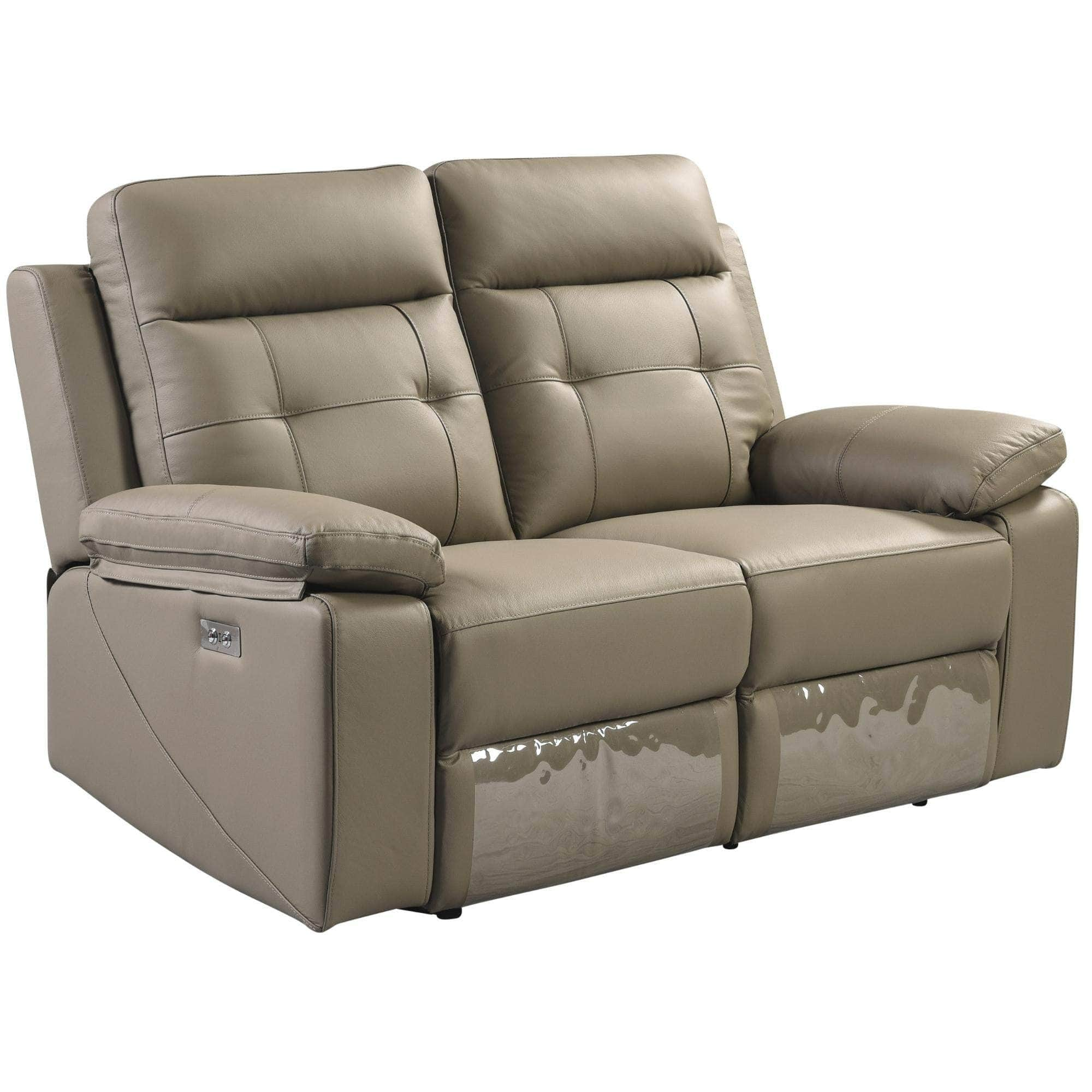 2 Seater Electric Recliner Sofa Genuine Leather Home Theater Lounge