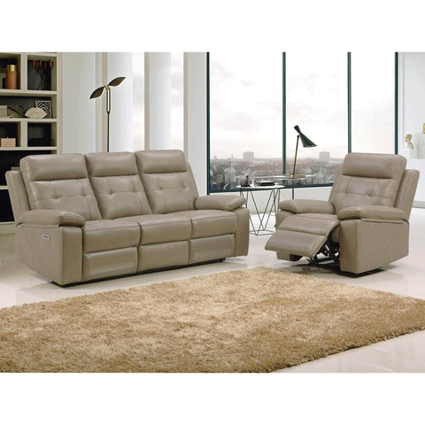 2 Seater Electric Recliner Sofa Genuine Leather Home Theater Lounge