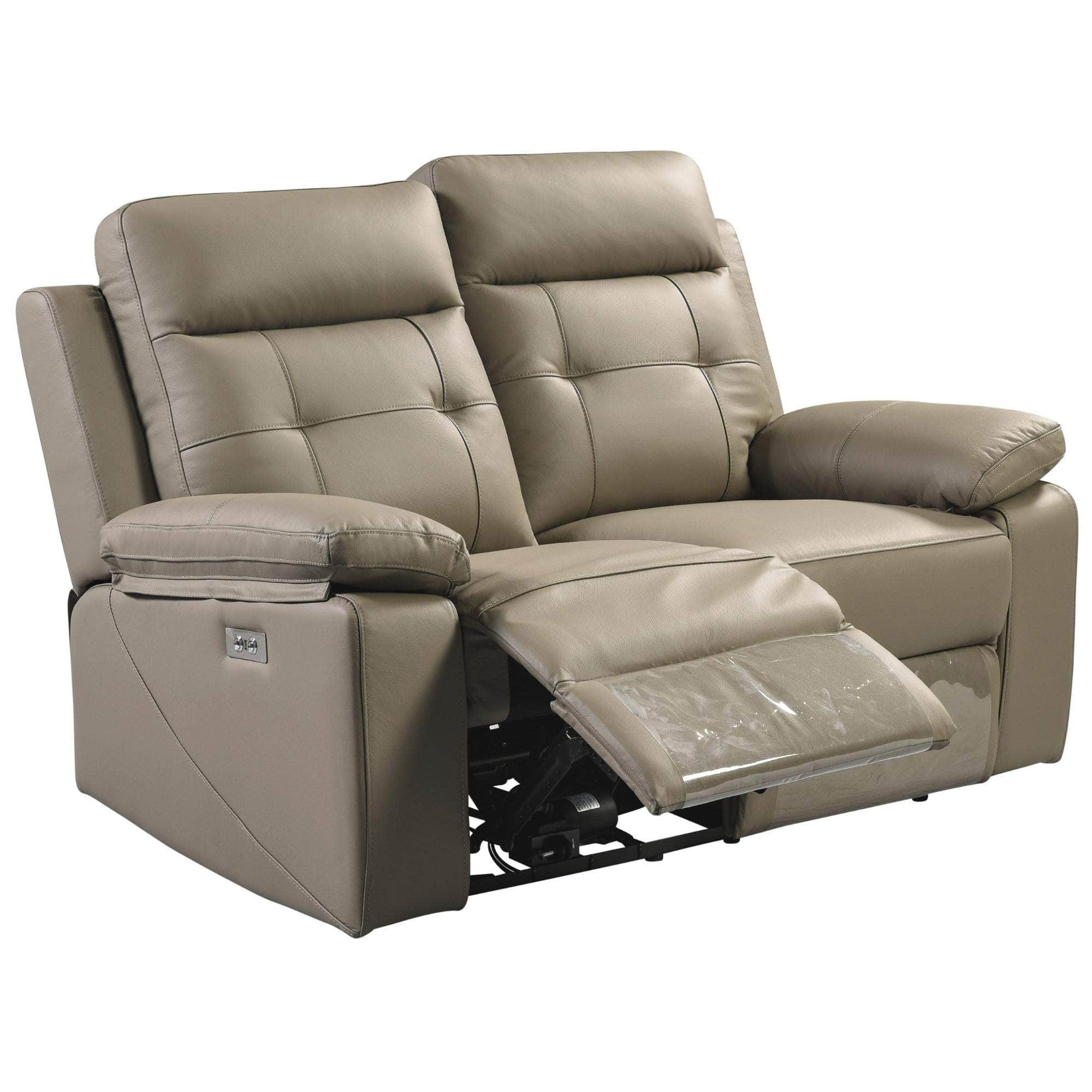 2 Seater Electric Recliner Sofa Genuine Leather Home Theater Lounge