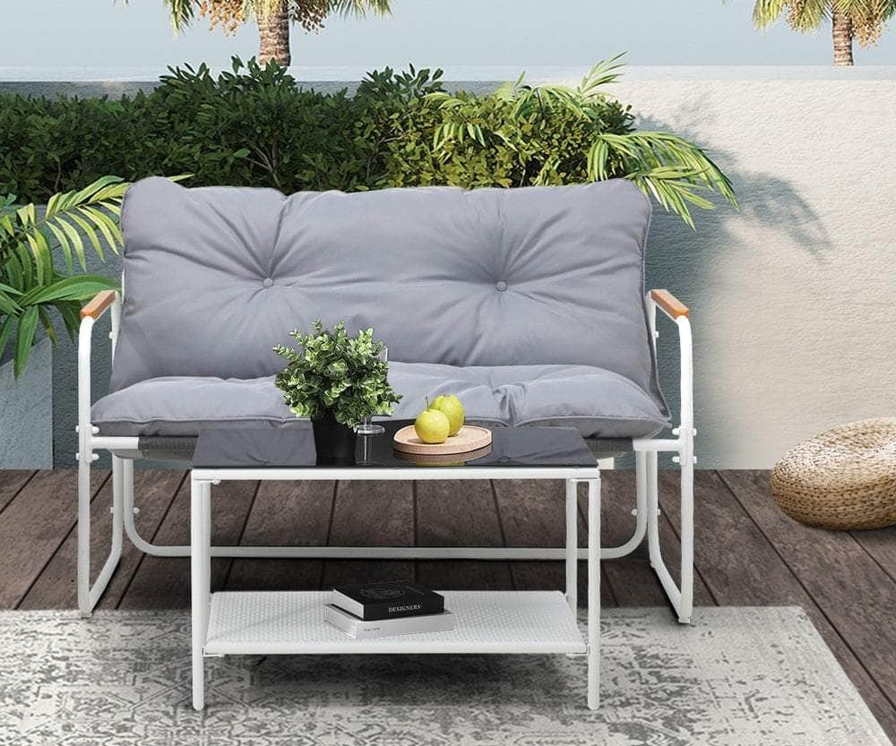 2 Seater Outdoor Sofa Set Garden Lounge Setting