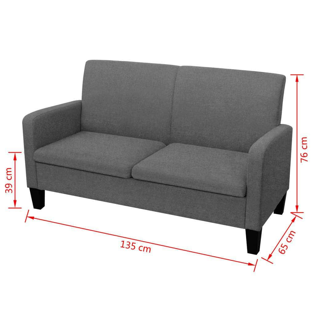 2-Seater Sofa Dark Grey