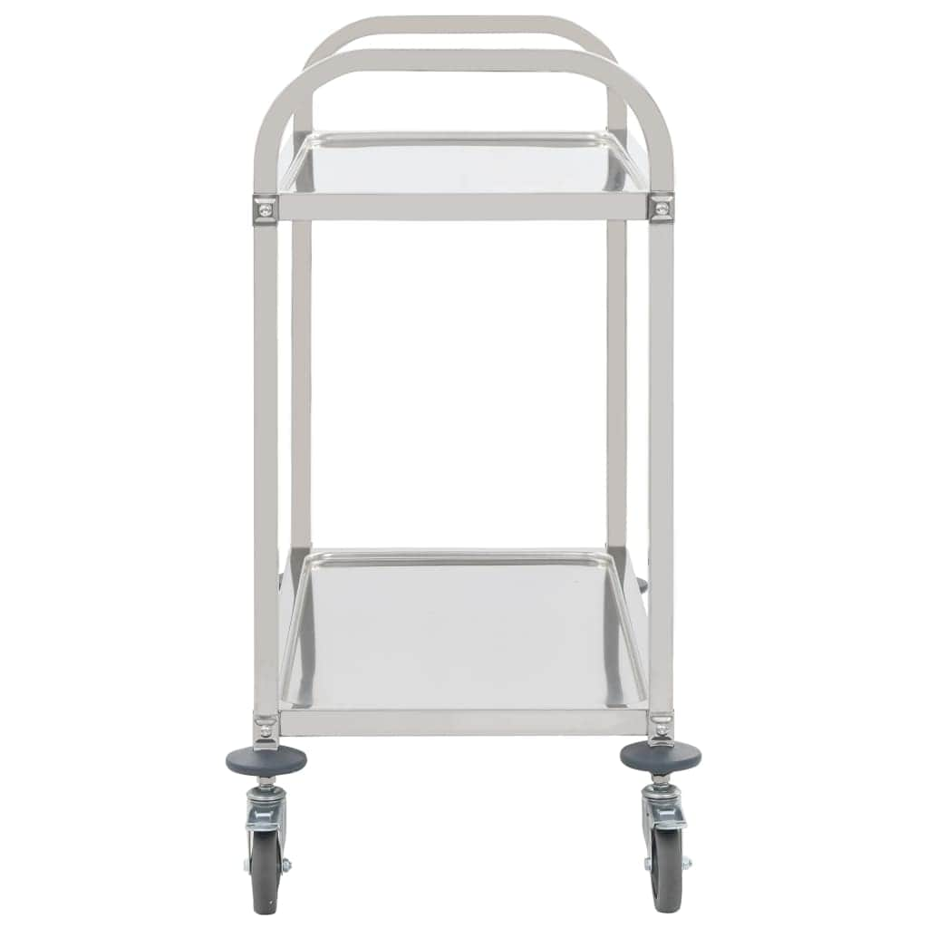 2-Tier Kitchen  Trolley Stainless Steel