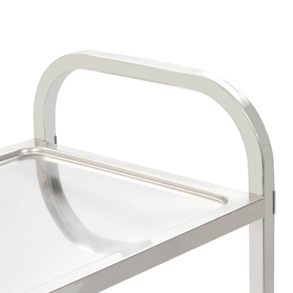 2-Tier Kitchen  Trolley Stainless Steel