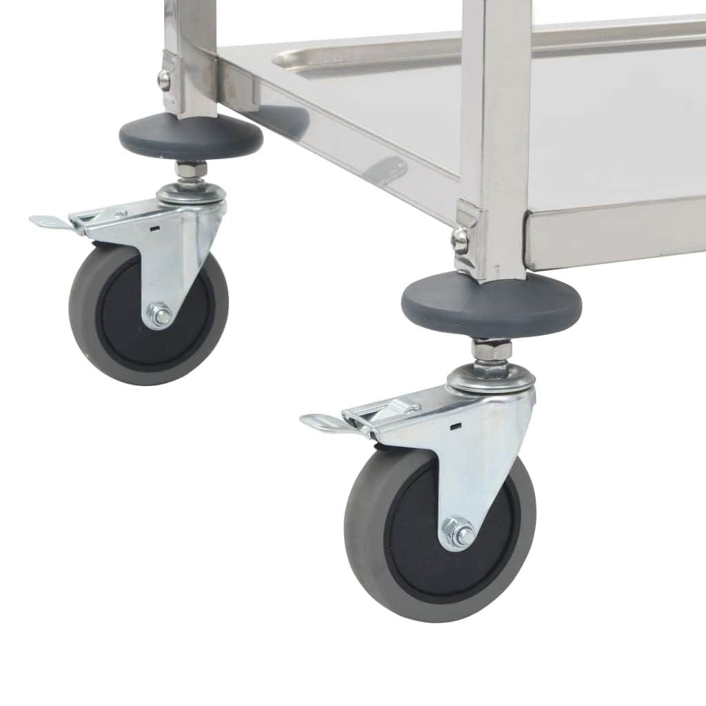 2-Tier Kitchen  Trolley Stainless Steel