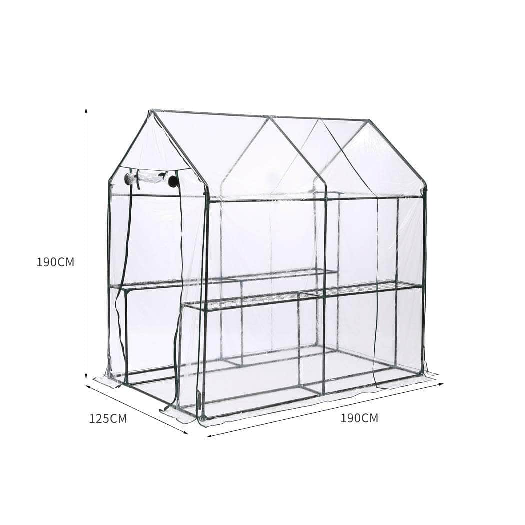 2 Tier Walk In Greenhouse Garden