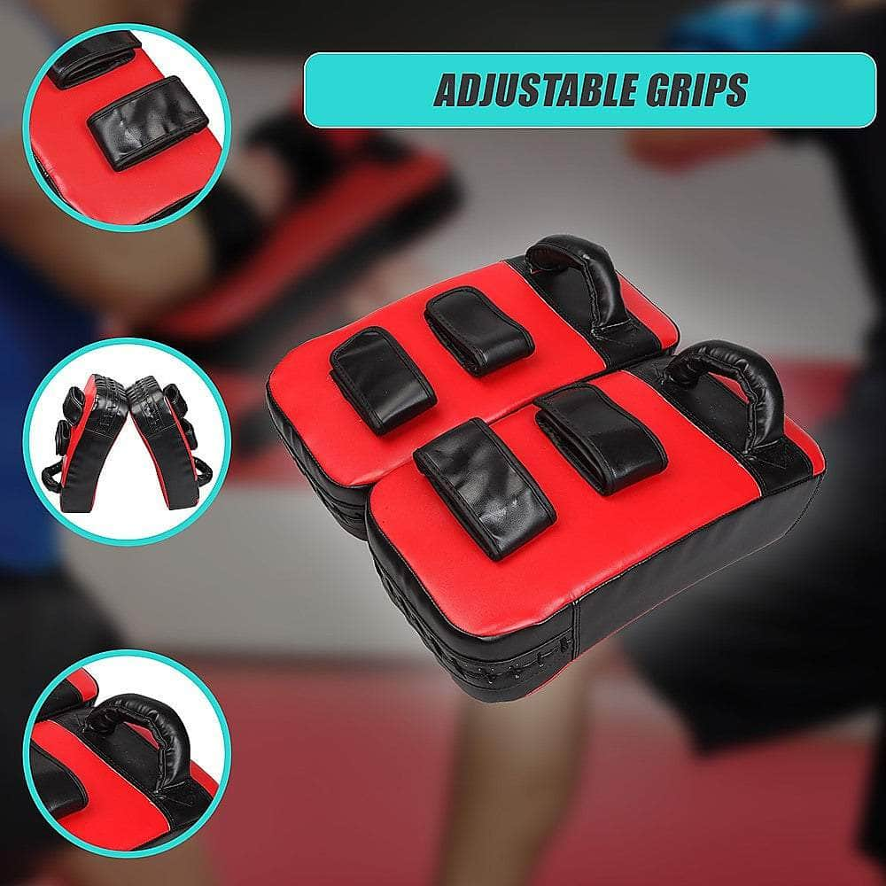 2 X Thai Boxing Punch Focus Pad Mitts Training Hit Strike Shield